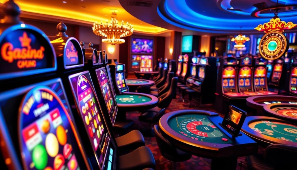 เกมสล็อตและ live casino บน m-888